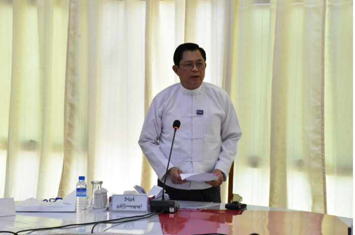 ပင်စင်ငွေပေးမိန့်လွှာများတွင် QR Code စနစ်ဖြင့် စိစစ်ဆောင်ရွက်မည့် လုပ်ငန်းစဉ် ဆောင်ရွက်ထားရှိမှုအား ရှင်းလင်းတင်ပြခြင်းအစည်းအဝေးကျင်းပခြင်း