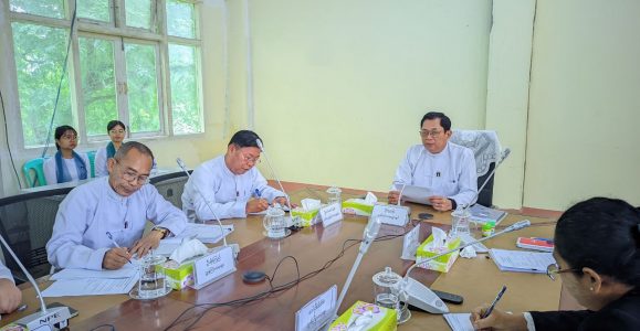 ဘဏ္ဍာရေးနှင့် အခွန်ဝန်ကြီးဌာန၊ ပင်စင်ဦးစီးဌာန(ရုံးချုပ်)နှင့် ပြည်ထောင်စုနယ်မြေ၊ တိုင်းဒေသကြီး/ ပြည်နယ်ဦးစီးမှူးရုံးများ၏ (၅/၂၀၂၅) ကြိမ်မြောက် လုပ်ငန်းညှိနှိုင်းအစည်းအဝေး ကျင်းပခြင်း