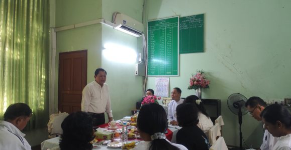 ဘဏ္ဍာရေးနှင့်အခွန်ဝန်ကြီးဌာန၊ ပင်စင်ဦးစီးဌာန၊ ညွှန်ကြားရေးမှူးချုပ်မှ ရန်ကုန်တိုင်းဒေသကြီးအတွင်းရှိ ဘဏ်များသို့ သွားရောက်၍ ပင်စင်စားအင်အားစာရင်းများ တိုက်ဆိုင်စစ်ဆေးခြင်းနှင့် ပင်စင်စားများနှင့် တွေ့ဆုံခြင်း