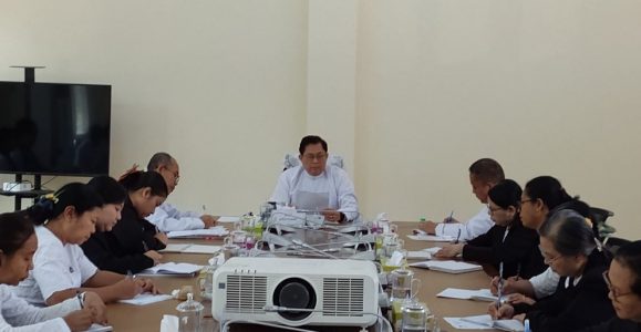 ဘဏ္ဍာရေးနှင့်အခွန်ဝန်ကြီးဌာန၊ ပင်စင်ဦးစီးဌာန(ရုံးချုပ်)၏ (၃/၂၀၂၆) ကြိမ်မြောက် လုပ်ငန်းညှိနှိုင်း အစည်းအဝေး ကျင်းပခြင်း